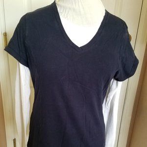 Danskin New Action Ladies Blue Long Sleeve Tee siz